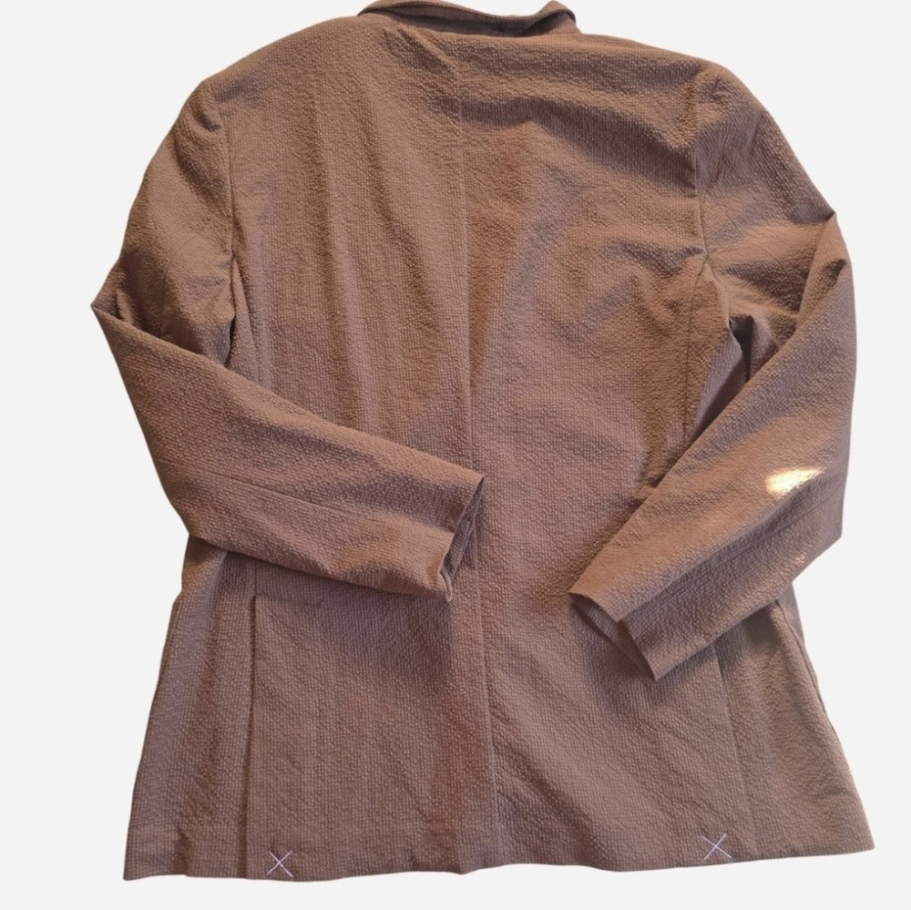 Alfani Brown Textured Jacket/ Blazer - Picture 2 of 4